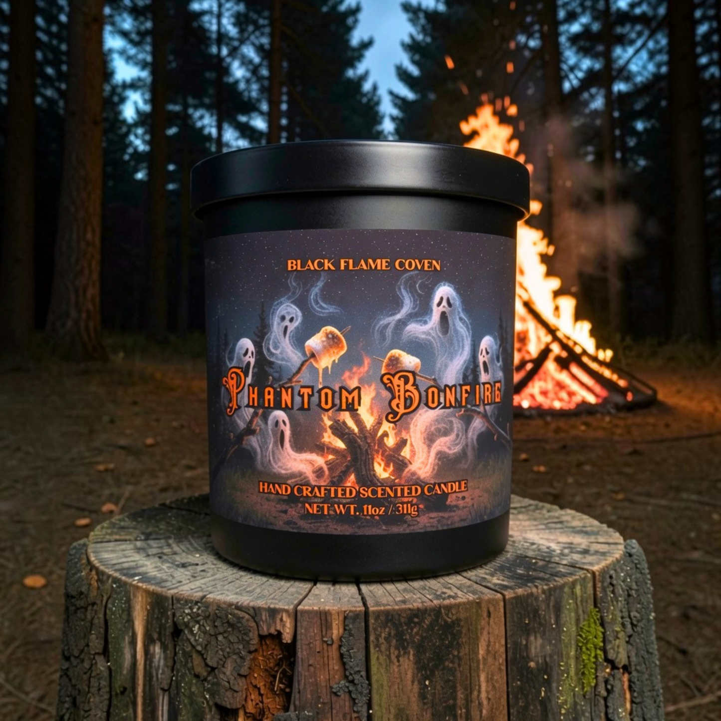 Phantom Bonfire 11oz Jar Candle